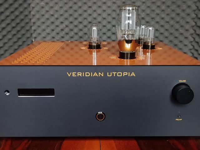 Copper top plate, black panel, gold lettering