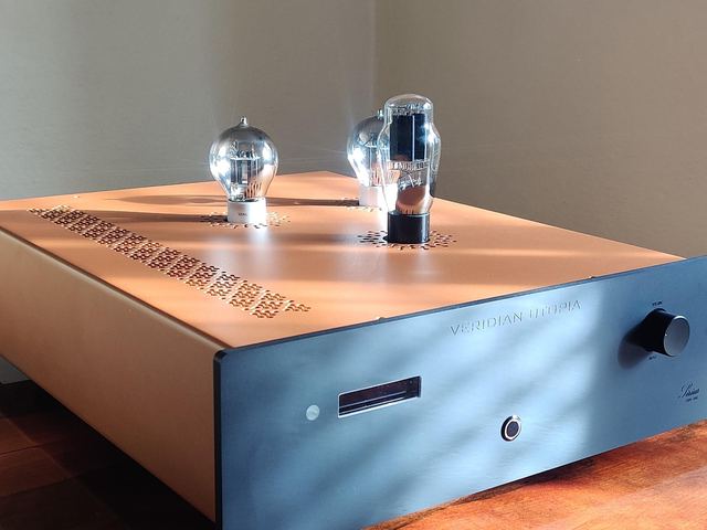 Copper top plate in afternoon light