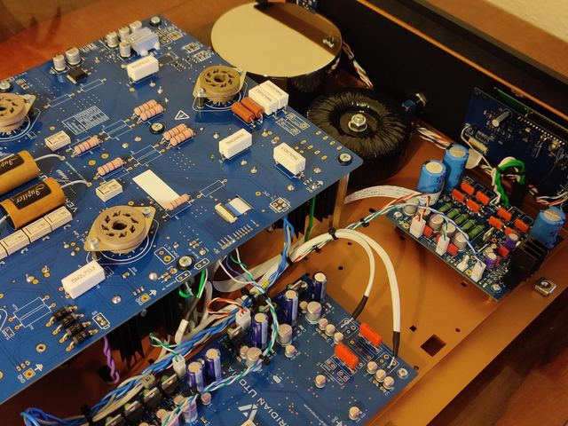 Jupiter capacitors fitted to the output board