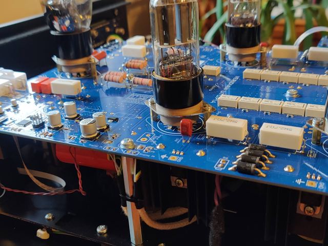 Internal wiring in cotton sleeving